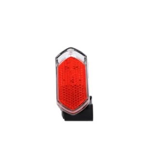 Fischer Fahrrad Dynamo LED-Rücklicht StVZO-zugelassen für Schutzblech, IP44 Spritzwasserschutz, integriert Reflektor