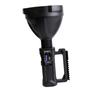 UKCOCO Helle Taschenlampe LED Schwarz Kunststoff Wiederaufladbar | UKCOCO Superhelle LED Taschenlampe Schwarze Wiederau