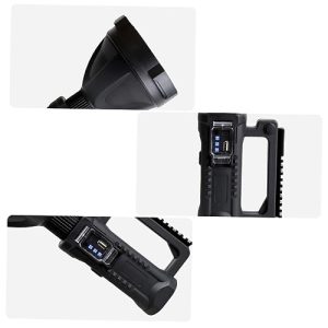 HOMSFOU Hohe Lumenzahl Tragbare Aufladbare Taschenlampe Für Outdooraktivitäten | HOMSFOU Elektrische Taschenlampe Mit H