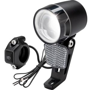E-Bike Dynamo LED Fahrradlicht StVZO-zugelassen - Fahrradlampe Frontlicht & Scheinwerfer 30-100 LUX Lichtautomatik