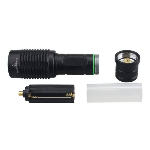 WESLITE Grün Licht Taschenlampe 1200 Lumen für Jagdaktivisten Mit Kabelschalter