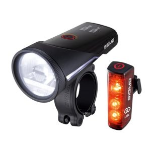 Sigma Fahrradlicht Set Aura 100/Blaze Link Schraubhalterung | Innovativ Kopplungsfunktion & Automatische Lichtanpassung