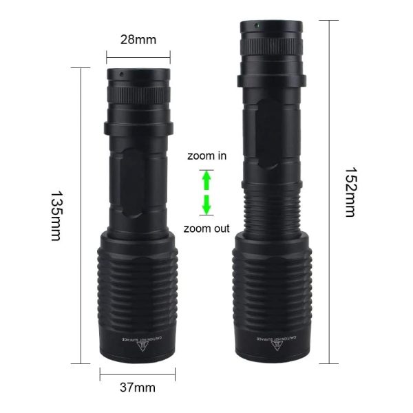 WESLITE Grün Licht Taschenlampe 1200 Lumen für Jagdaktivisten Mit Kabelschalter
