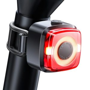 Rücklicht Fahrrad LED StVZO USB-C Aufladbar Batteriestatus IPX5 Wasserdicht 200m Sichtweite Rennrad E-Bike Rucksack
