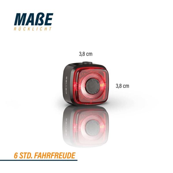 LED Premium Fahrradlicht Akku - 100/75/50 LUX - USB Wiederaufladbare Lampe Schwarz LED Premium Fahrradlicht USB - 100/7