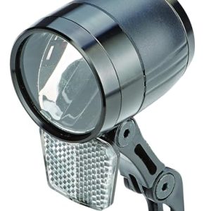PROPHETE LED-Scheinwerfer für E-Bikes – 100 Lux Leistungsleuchte, Sensorautomatik, StVZO-zugelassen, kompatibel mit Nabe