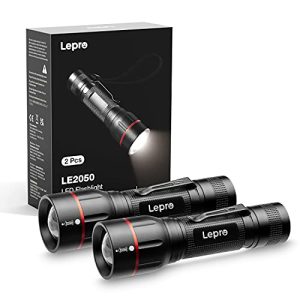 Lepro LE2050 Extrem Hell LED Taschenlampe für Outdoor-aktiv und Spezialfunktionssuchende, mit Clip, Wasserdichtig, 5 Mod