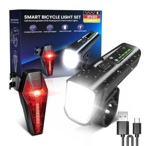 Fahrradlicht Set StVZO zugelassen, USB-C Aufladbar, IPX5 Wasserdicht LED Lichter Vorne & Rücken Zukunft bereit!