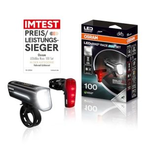 Osram LEDsBIKE® Race 100 Set - Fahrradbeleuchtungsset - für Radfahrer im Sport - Ideal für Nachtfahrt - 100 LED - inkl.