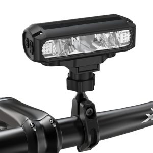 UPPEL Fahrradlicht Vorne - 1200 Lumens - Wasserdicht - BdU-Spezial für Nacht Reiten - Aluminiumbau - Schwarz
