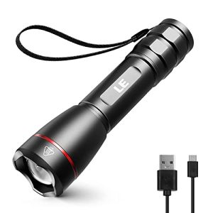 LED Taschenlampe Aufladbar USB Extrem Hell 15000 Lux OSRAM P9 Zoombare Handlampe