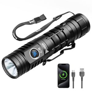 WUBEN C2 LED Taschenlampe für Notfälle und Outdoor-Aktivitäten 2000 Lumen 6500K 4800mAh 7 Modi IP68 Wasserdicht USB Aufl