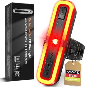 FORTRY Fahrradlicht Mit Bremsblinkfunktion, Radlicht LED StVZO Zugelassen, IPX5 Wasserdicht Fahrradbeleuchtung Vorne und