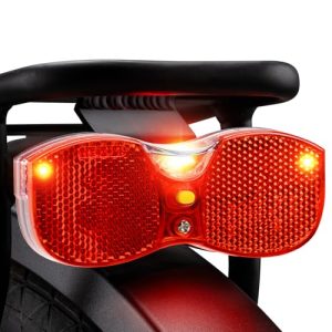 Zeekpowa Rücklicht Fahrrad STVZO Zulassung für Nachtfahrten - Leuchtstark und sicher - Montierbar am Gepäckträger
