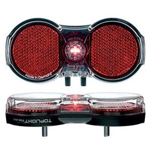 Busch & Müller Batterie-Diodenrücklicht für Auto - Nachtfahrer - Autofahren -violette Leuchtkraft - 2520 Lumens - 130 Gr