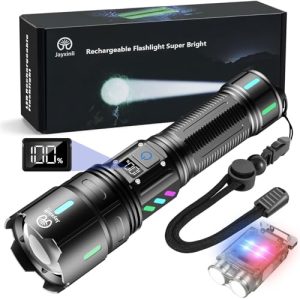 Jayxinli Taschenlampe LED Aufladbar 1,000,000 Lumen, extrem hell, Starke Licht Leistung für Camping und Outdoor-Notfälle