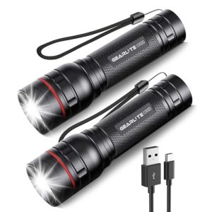 GEARLITE Aufladbare 2000 Lumen LED Taschenlampe für Outdoor-Zimperlinge mit Langdauerlauf und IP65 Wassertestprobe