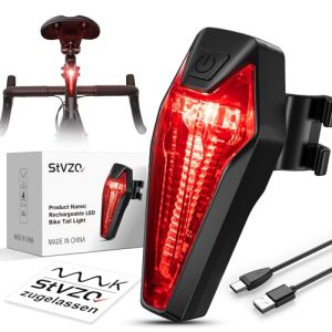 Amitor Rücklicht Fahrrad StVZO Zugelassen IPX6 Wasserdicht LED USB C Aufladbar